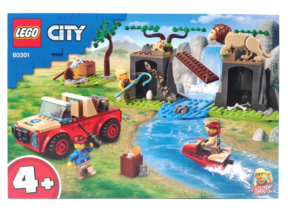 Конструктор LEGO City Stuntz 60301 Спасательный внедорожник для зверей