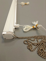 Карниз для двойных римских штор день-ночь Оптима, длина 145 см