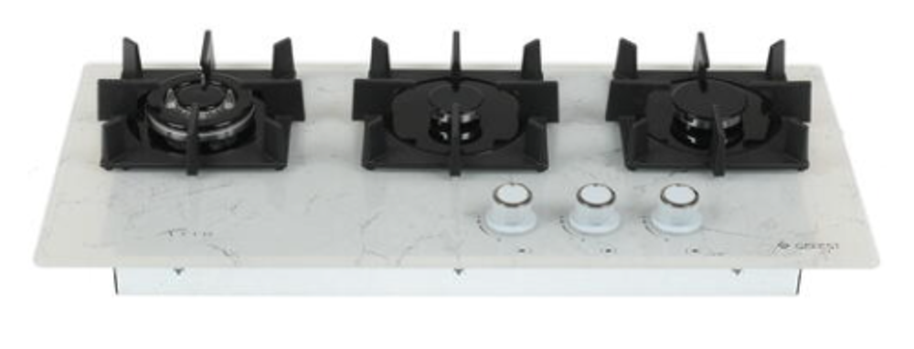 Поверхность варочная  Гефест ПВГ 2150-01 К92 (белый мрамор, газ/к, 75*50)