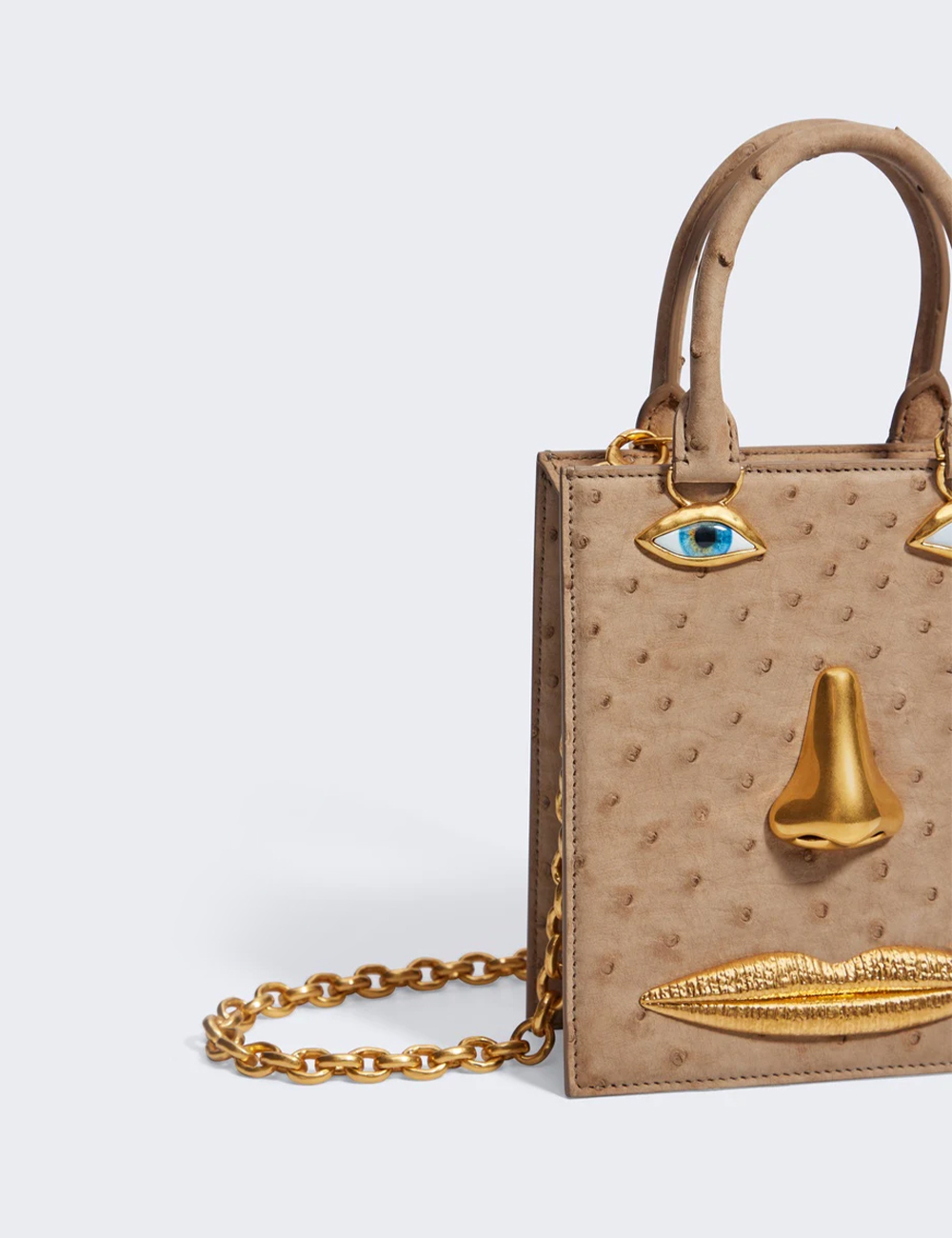 Сумка Schiaparelli Mini Face Bag "Beige"