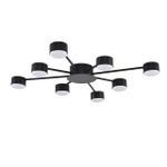 8344/8C COMFI черный, металл Люстра GX53 LED 8*7W 220V TORINA