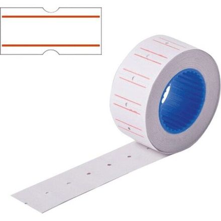Этикет-лента 21*12мм, 800 шт, белая, deVente