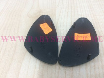 Заглушка на раму Peg-Perego шасси Classico левая черная