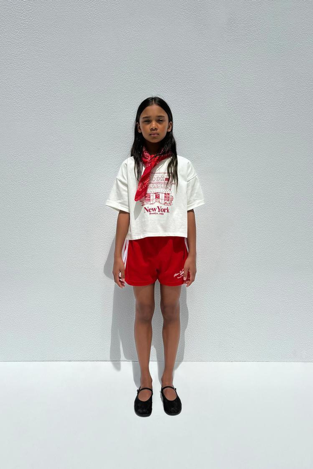 ZARA ШОРТЫ С ЛАМПАСАМИ, КРАСНЫЙ