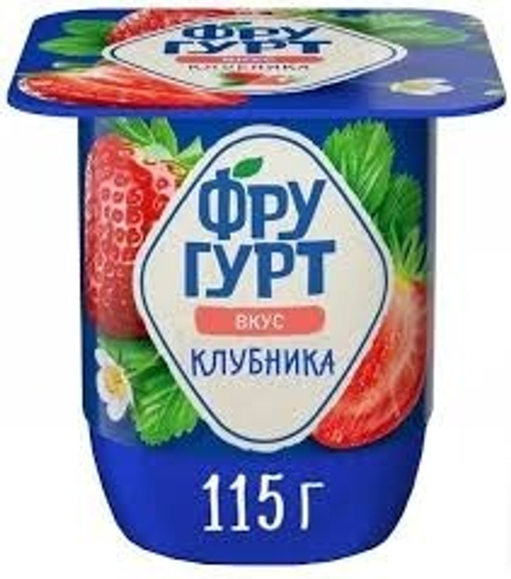 Фругурт Йогурт со Вкусом Клубники 115гр