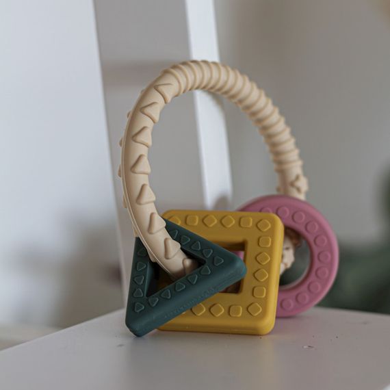 Damaq qaşıyıcı\PETITE&amp;MARS Silicone teether Figures 0m+