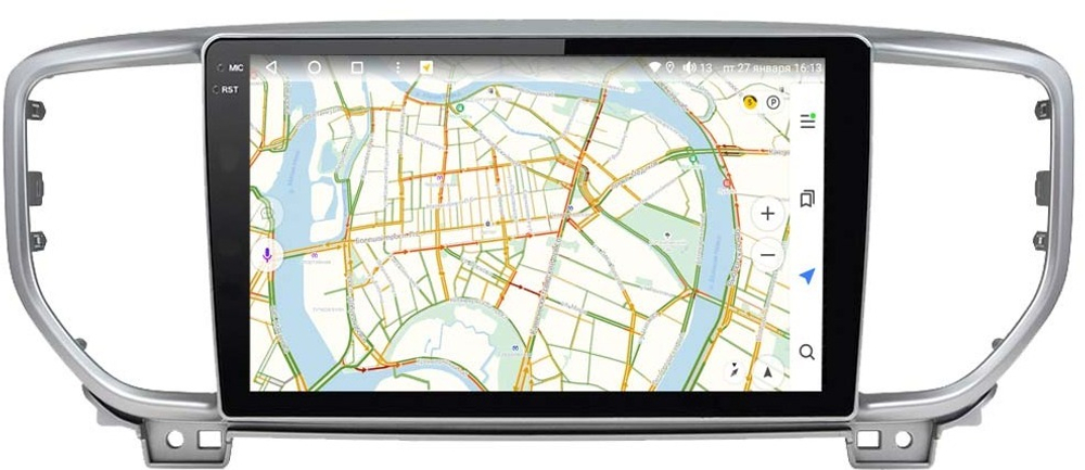 Магнитола для KIA Sportage 2018-2021 - Vaycar VA27-1143-2K на Android 13, 8-ядер, 2K QLED, ТОП процессор, CarPlay, 4G SIM-слот