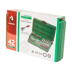 Набор инструмента (42 предмета) СТАНКОИМПОРТ НАБ.14.00.42