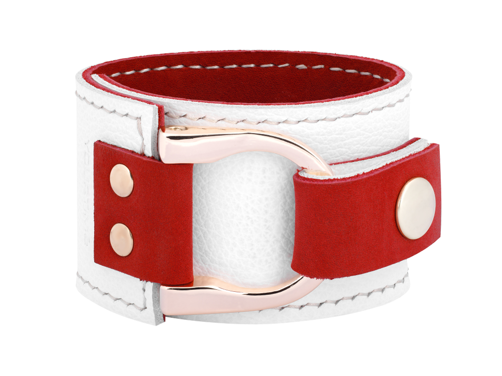 Браслет широкий кожаный