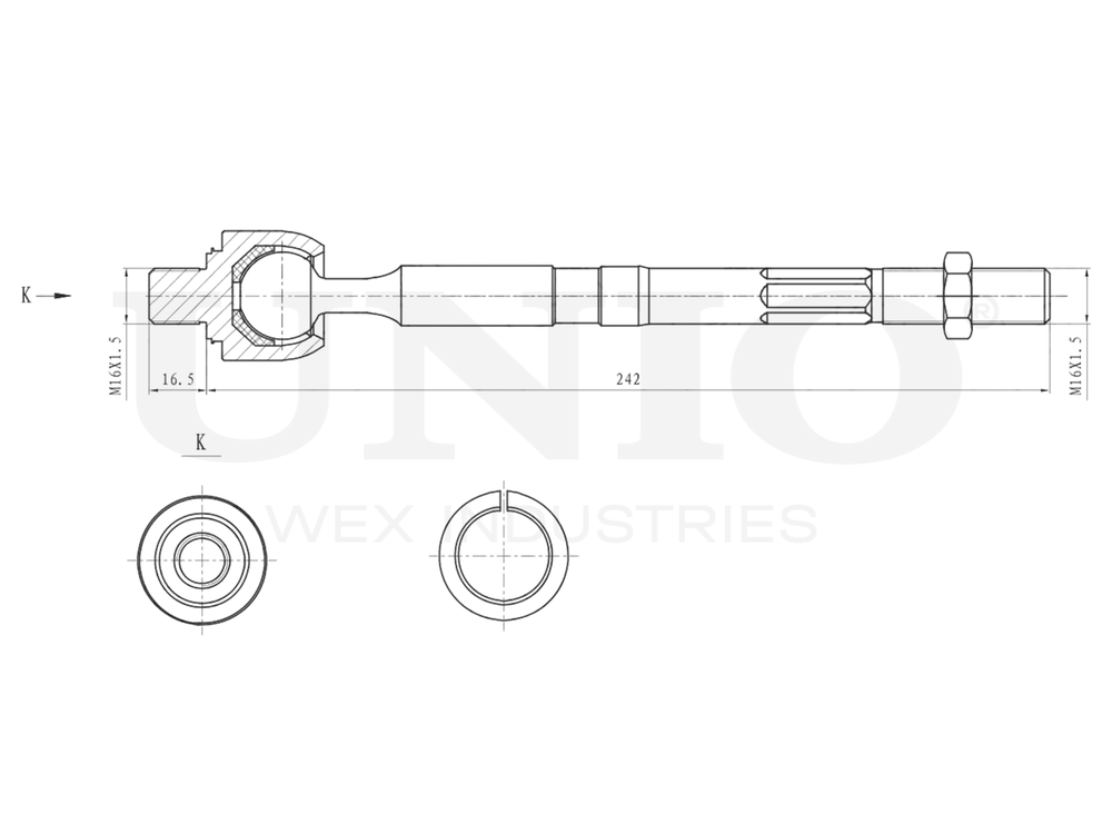 Тяга рулевая UNIO SSP-30094