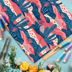 Ткань премиум интерлок сумеречная пустыня