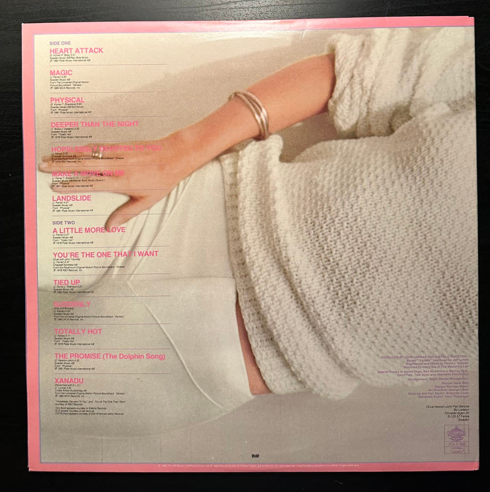 Olivia Newton-John - Olivia's Greatest Hits Vol. 2 (Скандинавия 1982г.)