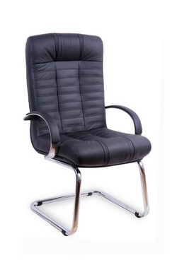 Кресло для руководителя АТЛАНТ КОРОТКИЙ ХРОМ КОНФЕРЕНЦ