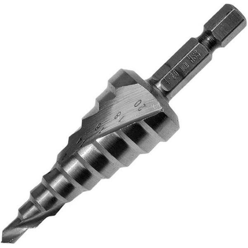 Сверло ступенчатое HSS со спиральным желобком, 4 — 20, 1/4" D-40157