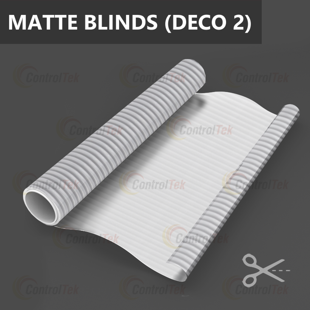 Пленка для окон декоративная MATTE BLINDS (DECO 2) ControlTek, на отрез (ширина рулона 1,22 м.)