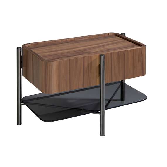 Прикроватная тумба Angel Cerda 7138, шпон ореха