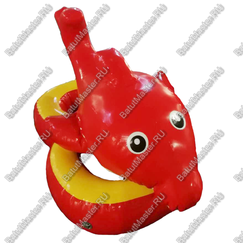 Надувной водный аттракцион "Красный дельфин" 2,2*1,5*0,6 м