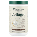 Great Lakes Wellness, Пептиды бычьего коллагена от травяного откорма, шоколад, 284 г (10 унций)