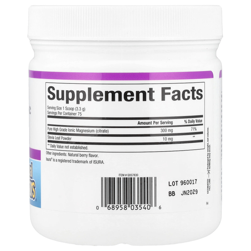 Natural Factors, Stress-Relax®, порошок цитрата магния, смесь для приготовления напитка, со вкусом ягод, 250 г (8,8 унции)