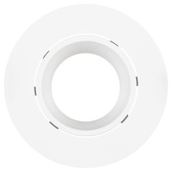 Светильник встраиваемый декоративный ЭРА KL90 WH под лампу MR16 GU5.3 белый пластиковый