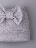 Шапка для девочки с ушками на осень