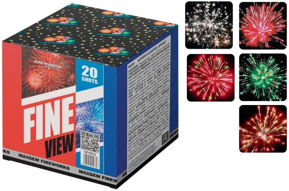Батарея салютов "Fine View" GP485/2  20 залпов * 0.8"