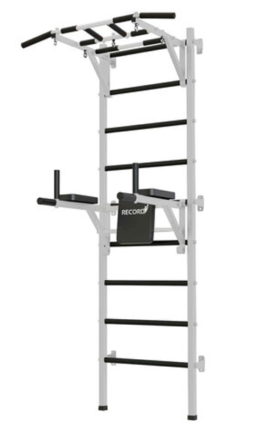 Шведская стенка Record X, с опорой, турник Рукоход, белый (X2)