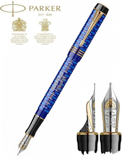 Перьевая ручка LAPIS LAZULI DUOFOLD 100TH, перо: F, цвет чернил: black, в подарочной упаковке.