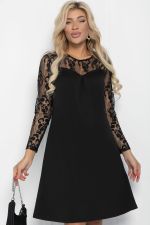Платье Кружевная нежность (черное) П11398 LT Collection