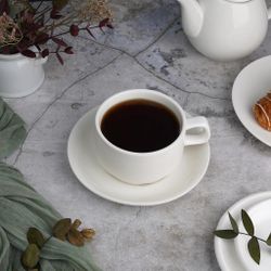 Чайная пара 250 мл белая d 9,5 см h6,2 см фарфор Stackable P.L. Proff Cuisine [4]