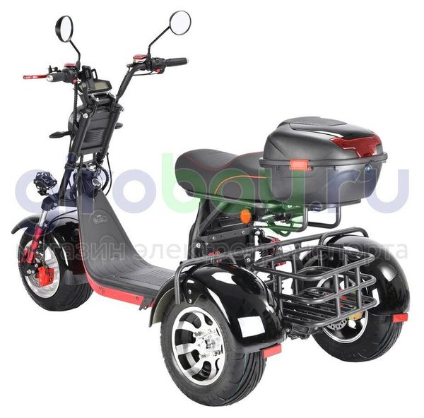 Электроскутер WHITE SIBERIA PRO TRIKE 3000W (Черный)