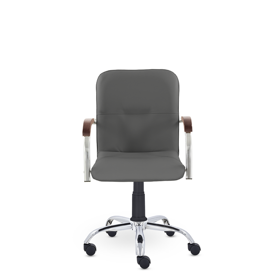 Кресло Самба GTP СН D8 (темный орех) Z71 (серый)