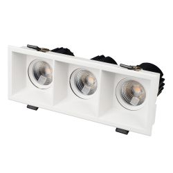 Светильник MS-FLOW-BUILT-S230x85-3x12W Warm3000 (WH, 55 deg, 230V) (Arlight, IP20 Металл, 5 лет) 053780