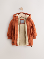 Куртка с флисовой подкладкой для мальчика Next Q60-454, Кирпичный