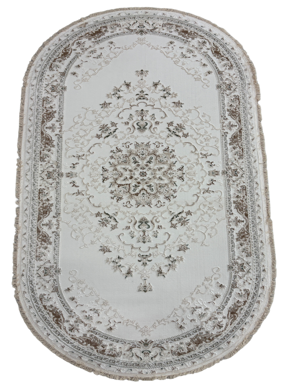 Ковер JASMINE 35760Z CREAM / CREAM Овал