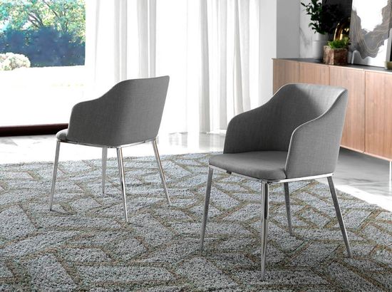 Серый тканевый стул модель 4050 Испания 