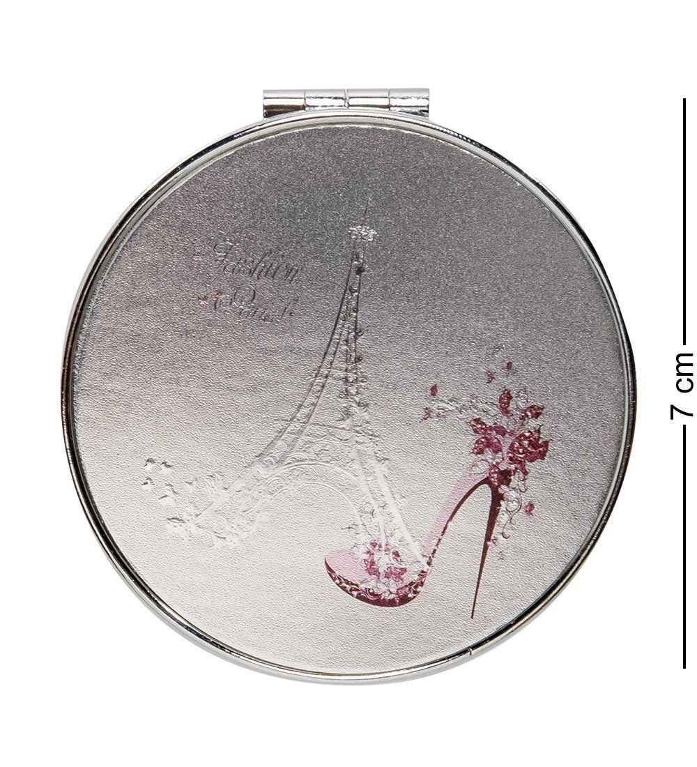 WW-123/5 Зеркало метал круглое «Туфелька»