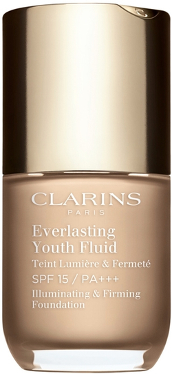 Clarins Everlasting Youth Fluid Foundation - Осветляющий тональный крем SPF 15, 30 ml