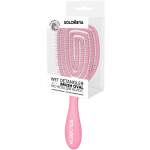 SOLOMEYA Расческа для сухих и влажных волос АРОМАТ КЛУБНИКИ овальная Solomeya Wet Detangler Brush Oval Strawberry, 1 шт.