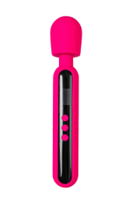 Ярко-розовый wand-вибратор Mashr - 23,5 см. (Цвет: ярко-розовый)