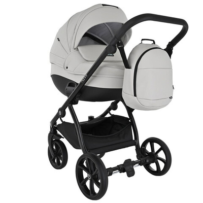 Детская коляска Tutis Nanni 7 Кожа 2 в 1 1532069 Light Silver