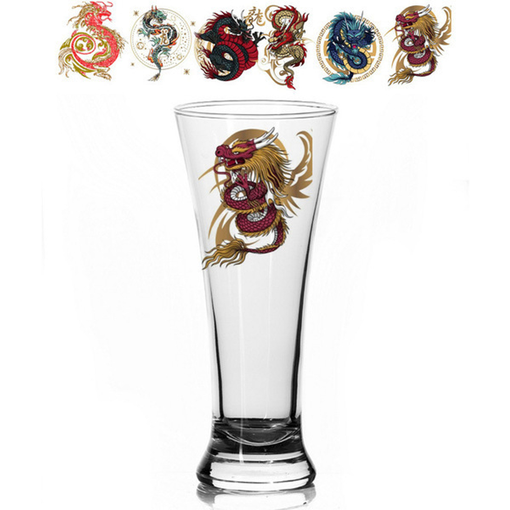 Бокал пивной 300мл «Античный Китай» 6 видов