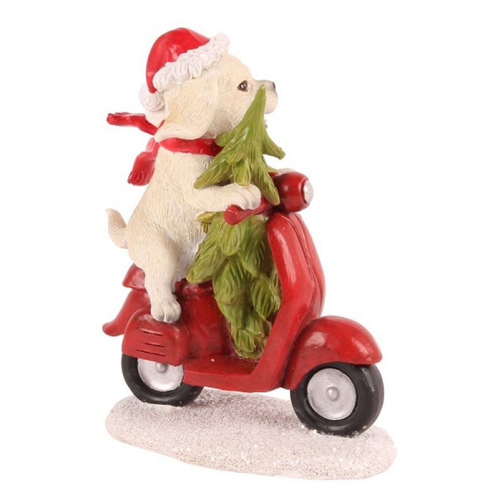 Собака на мотоцикле 16 см