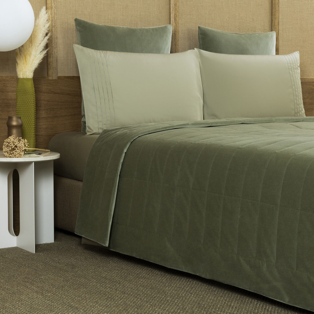 Покрывало Frette Luxury Cashmere Velvet Tranquil Green (270 x 260 см)