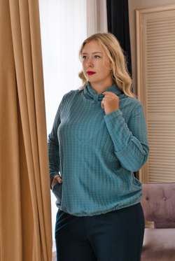 Джемпер 409Д, голубой #133Г03409Д