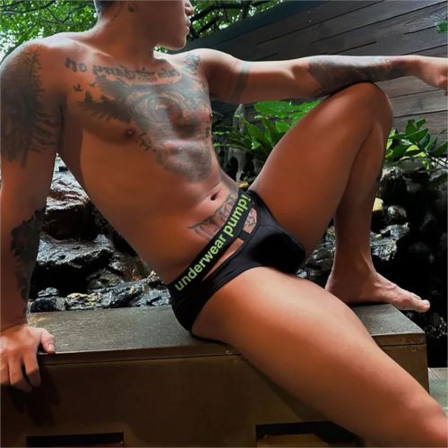 Мужские трусы брифы черные PUMP! MP245-2