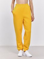 Брюки женские с начесом (желтый)
