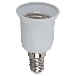 Переходник ЭРА E14-E27 пластиковый белый | Патроны, переходники, ПРА