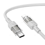 Кабель Type-C на Lightning 27W Hoco U129 (grey)