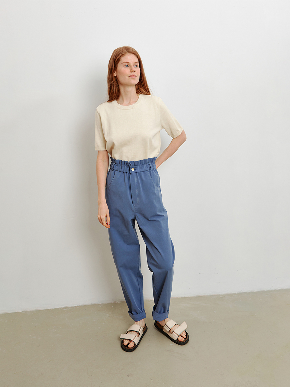 Брюки Cotton Easy Blue